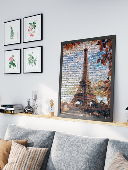 Stunning Paris Mosaic Artwork – Captivating View of the Eiffel Tower and Iconic Landmarks AtelierMosaics