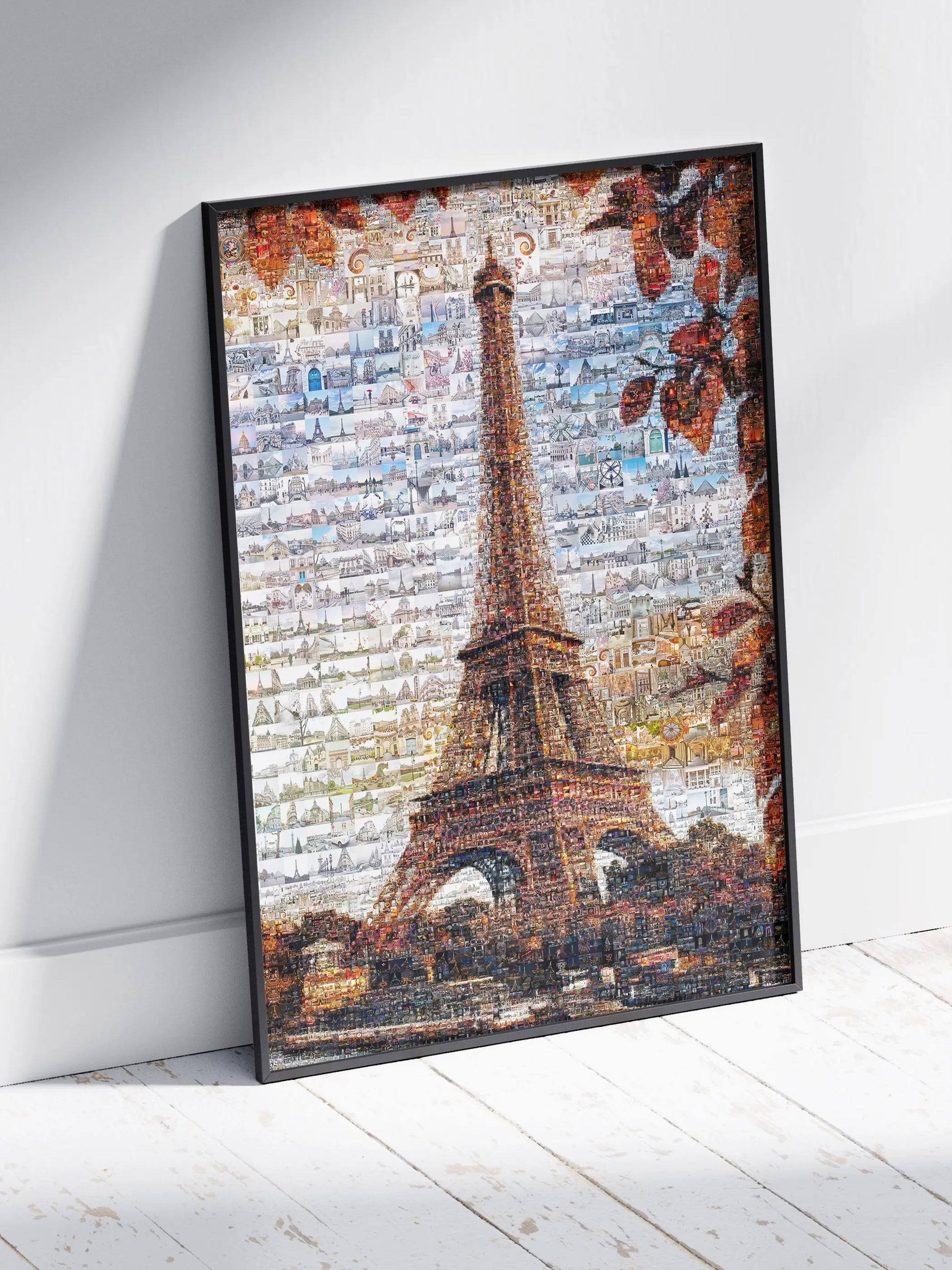 Stunning Paris Mosaic Artwork – Captivating View of the Eiffel Tower and Iconic Landmarks AtelierMosaics
