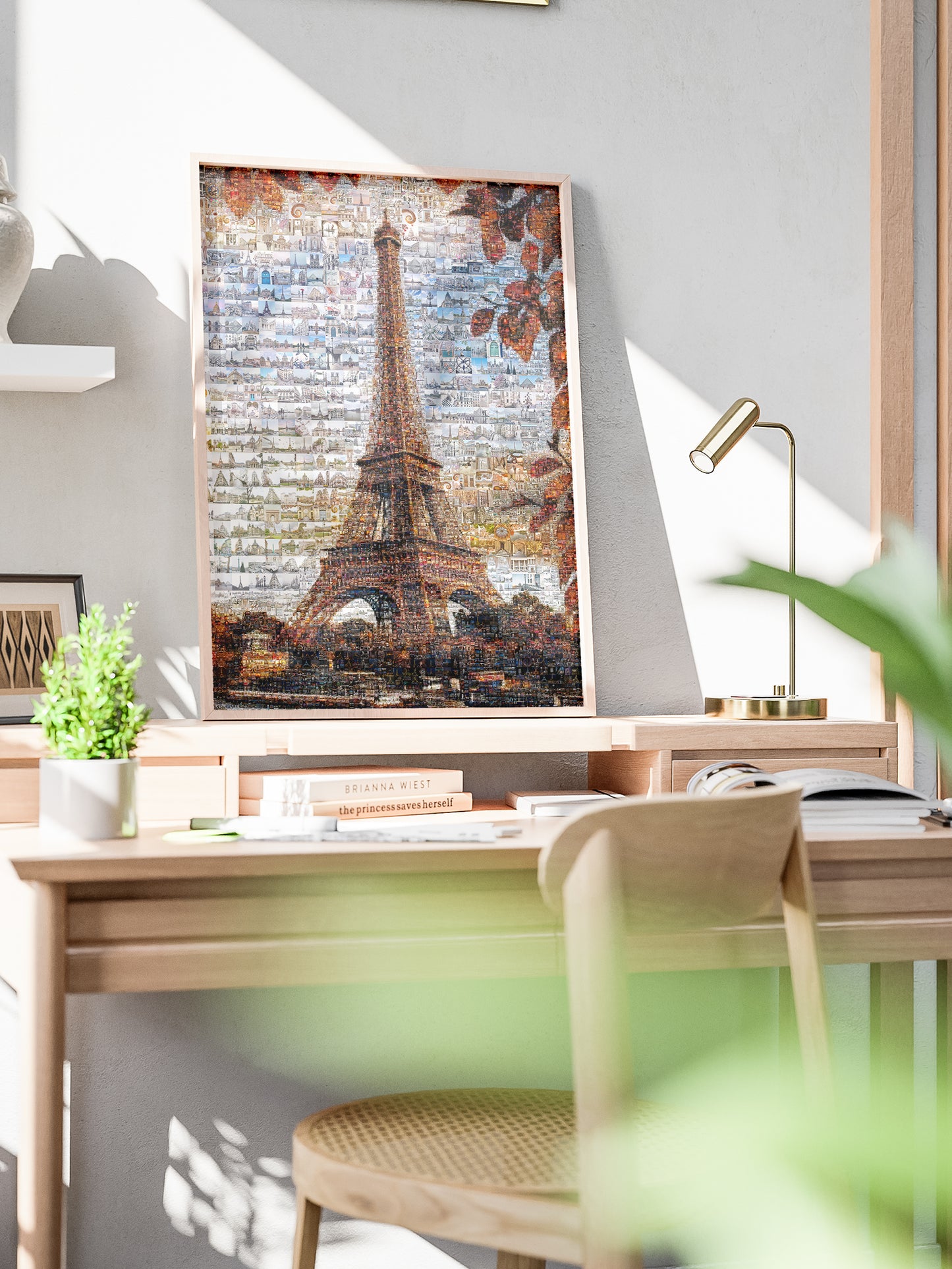 Stunning Paris Mosaic Artwork – Captivating View of the Eiffel Tower and Iconic Landmarks AtelierMosaics