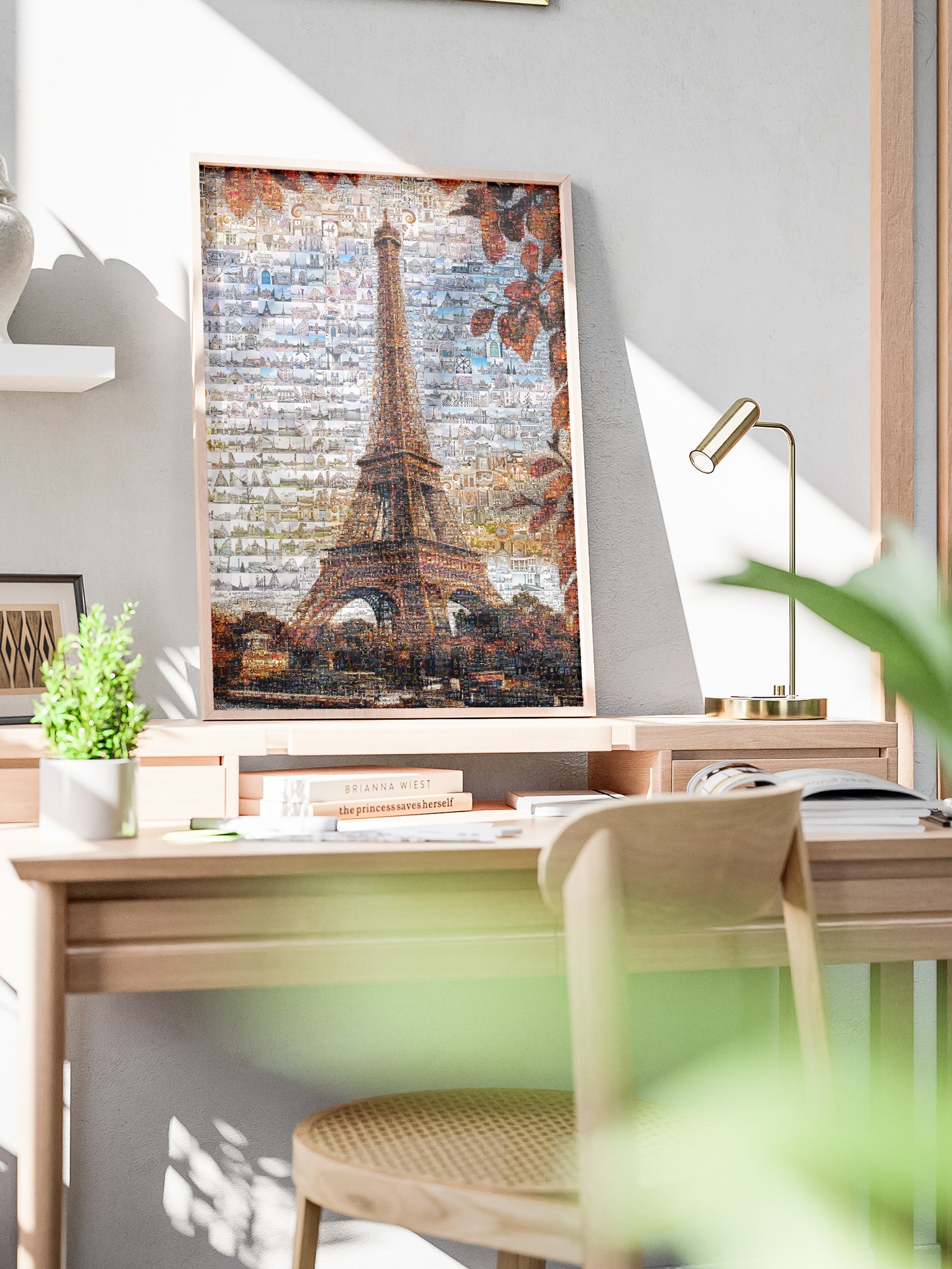 Stunning Paris Mosaic Artwork – Captivating View of the Eiffel Tower and Iconic Landmarks AtelierMosaics