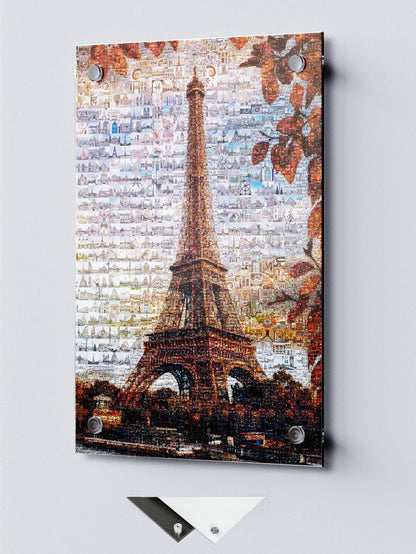 Stunning Paris Mosaic Artwork – Captivating View of the Eiffel Tower and Iconic Landmarks AtelierMosaics