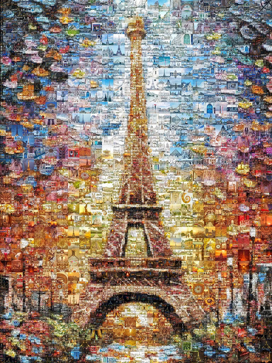 Stunning Paris Mosaic Artwork Featuring the Eiffel Tower – Perfect for Home Decor and Art Lovers AtelierMosaics