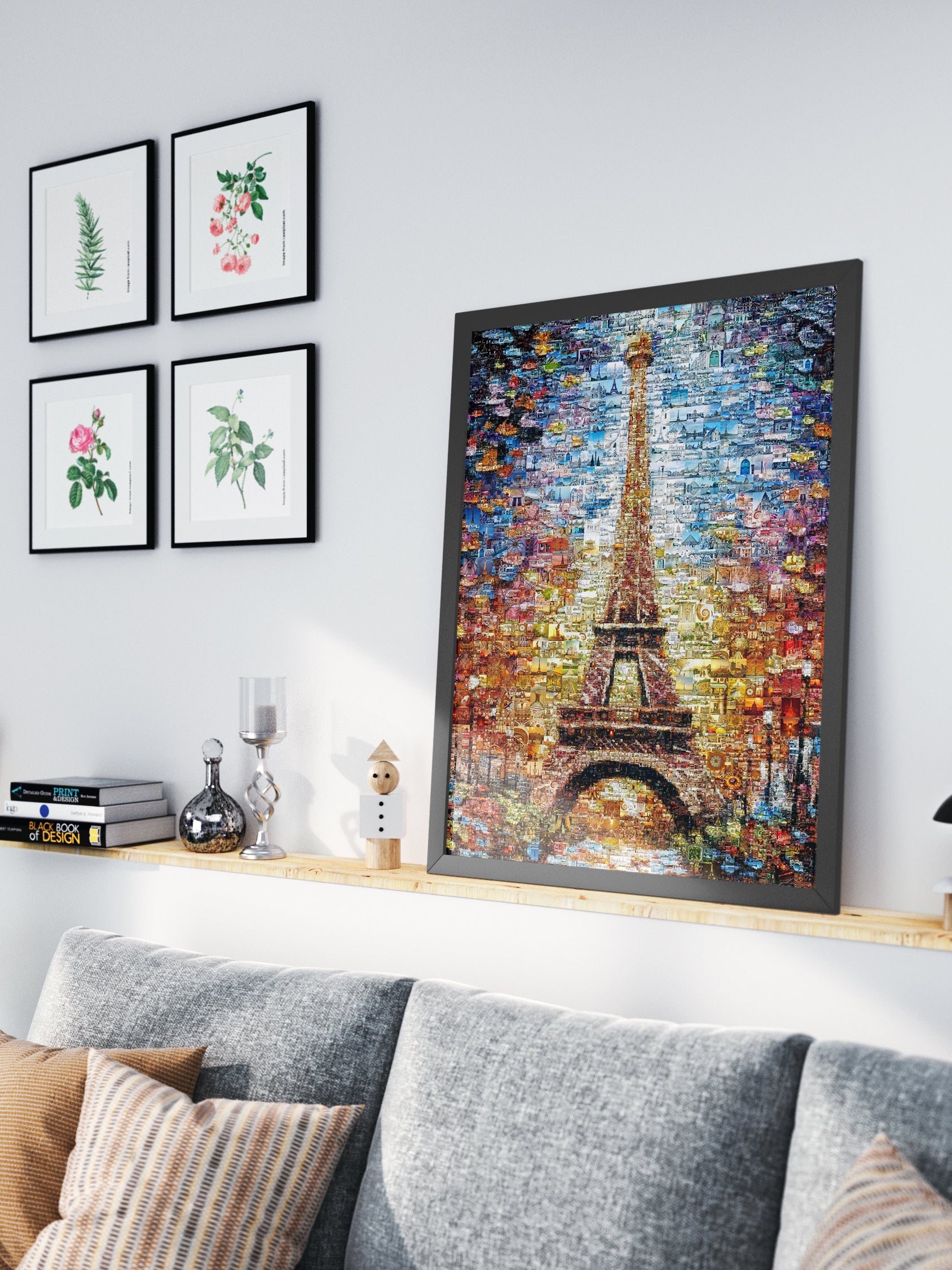 Stunning Paris Mosaic Artwork Featuring the Eiffel Tower – Perfect for Home Decor and Art Lovers AtelierMosaics