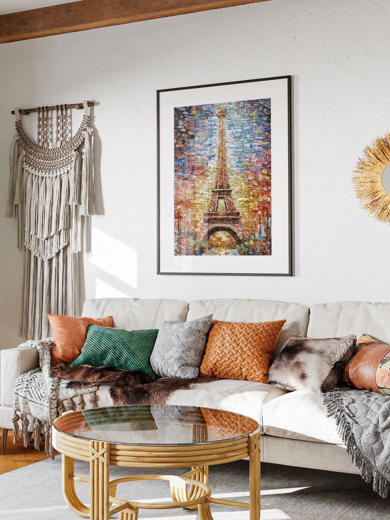 Stunning Paris Mosaic Artwork Featuring the Eiffel Tower – Perfect for Home Decor and Art Lovers AtelierMosaics