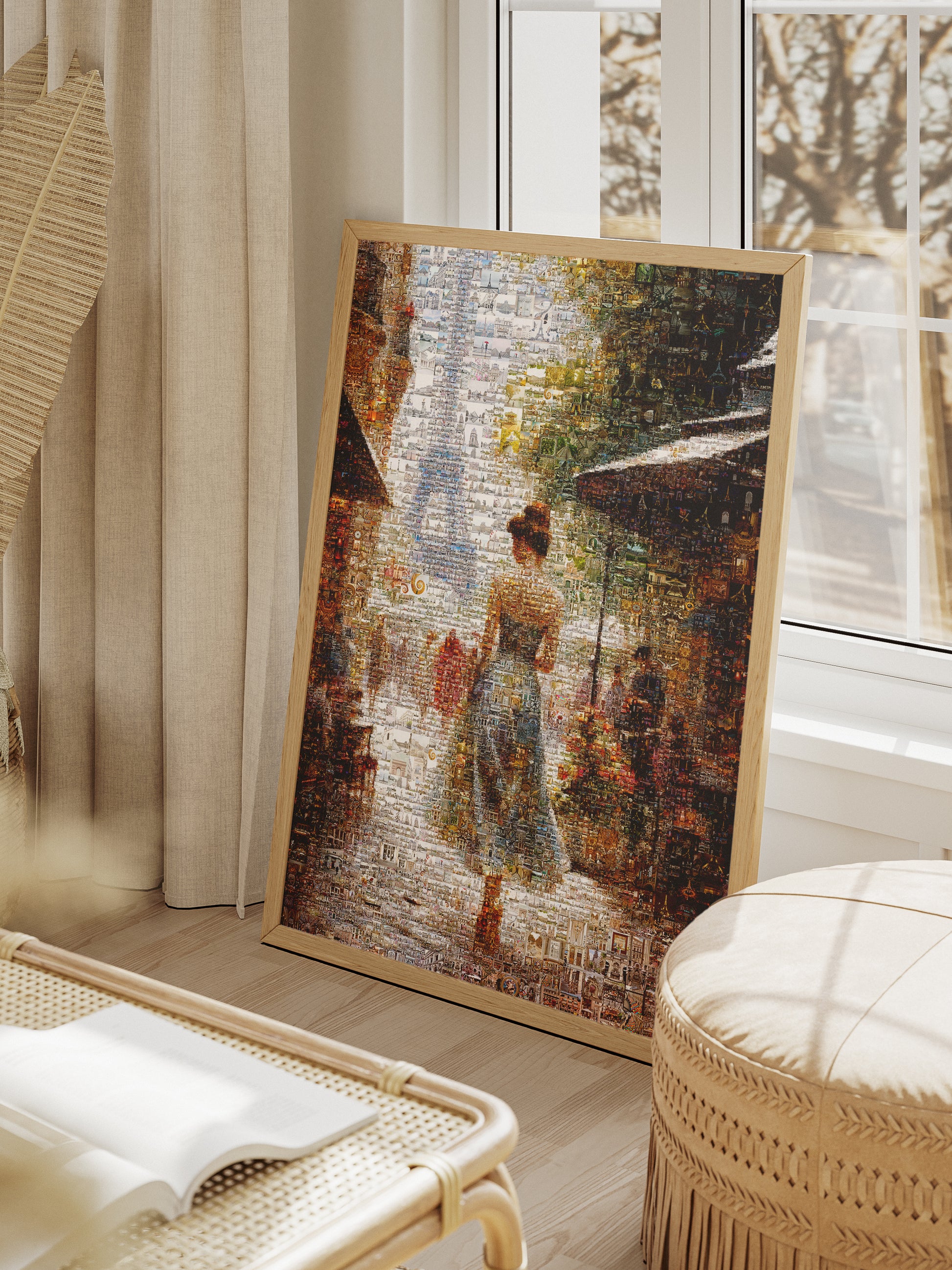 Stunning Paris Mosaic Artwork - Captivating Cityscape of the Eiffel Tower and Charming Streets AtelierMosaics