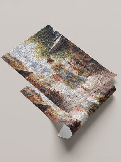 Stunning Paris Mosaic Artwork - Captivating Cityscape of the Eiffel Tower and Charming Streets AtelierMosaics