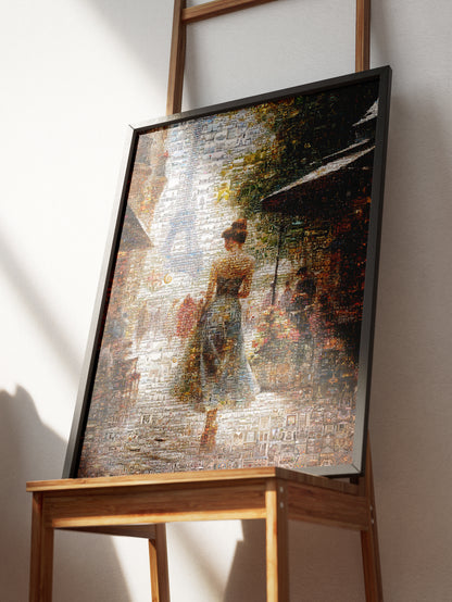 Stunning Paris Mosaic Artwork - Captivating Cityscape of the Eiffel Tower and Charming Streets AtelierMosaics