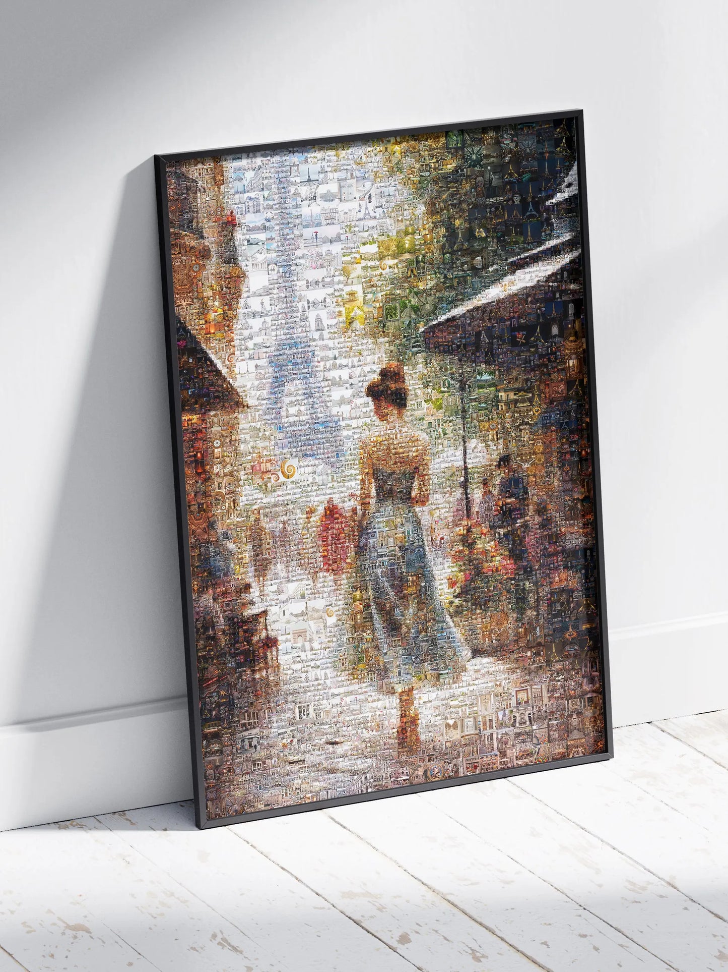 Stunning Paris Mosaic Artwork - Captivating Cityscape of the Eiffel Tower and Charming Streets AtelierMosaics