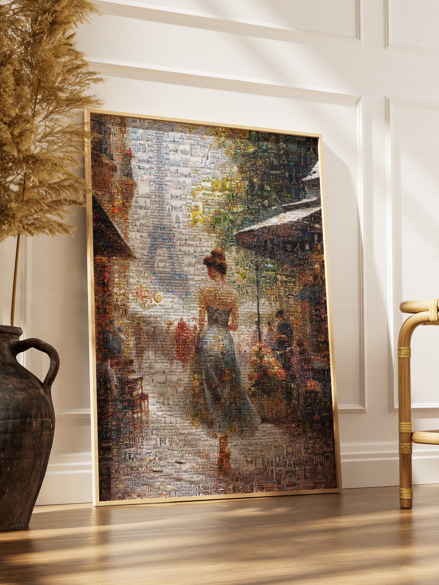 Stunning Paris Mosaic Artwork - Captivating Cityscape of the Eiffel Tower and Charming Streets AtelierMosaics