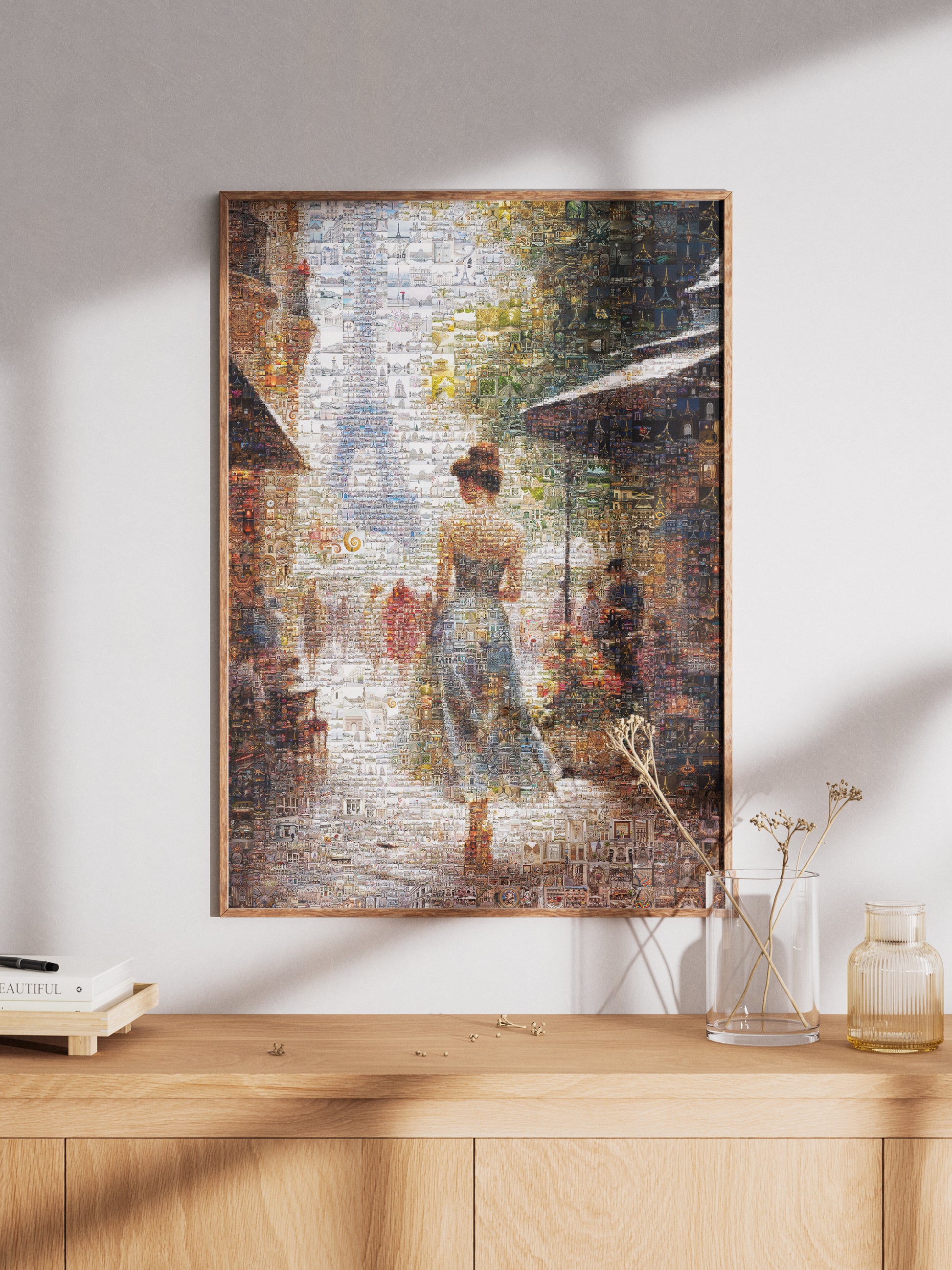 Stunning Paris Mosaic Artwork - Captivating Cityscape of the Eiffel Tower and Charming Streets AtelierMosaics