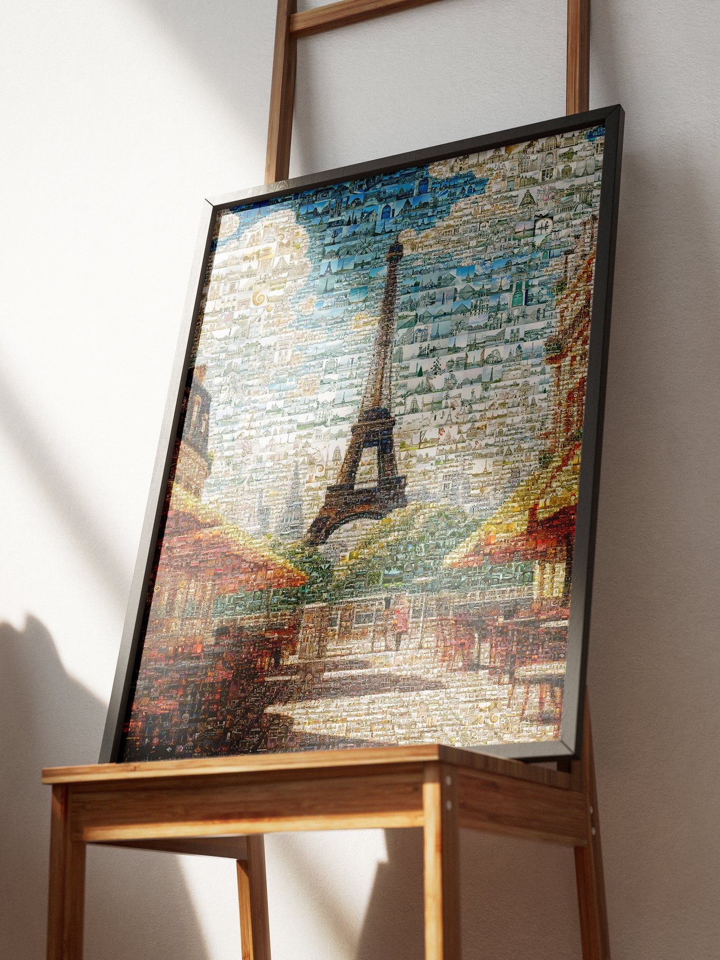Stunning Paris Mosaic Artwork - Iconic Eiffel Tower & Cityscape - Perfect Wall Decor for Home or Office AtelierMosaics