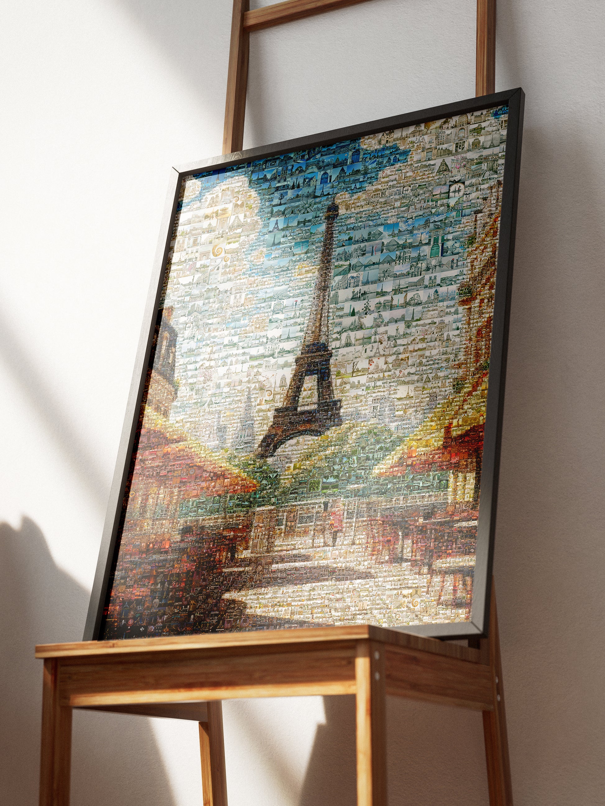 Stunning Paris Mosaic Artwork - Iconic Eiffel Tower & Cityscape - Perfect Wall Decor for Home or Office AtelierMosaics