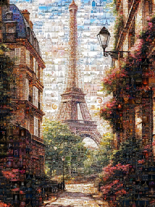 Stunning Mosaic Artwork of Paris with Eiffel Tower | Perfect Home Decor AtelierMosaics
