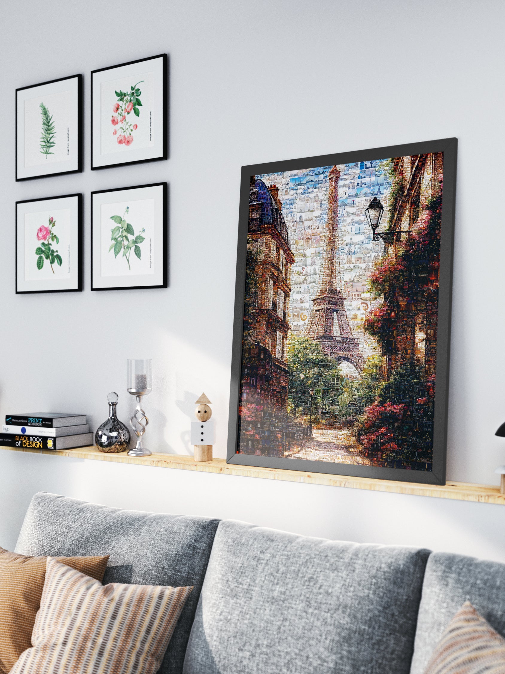 Stunning Mosaic Artwork of Paris with Eiffel Tower | Perfect Home Decor AtelierMosaics