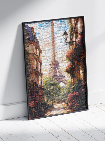Stunning Mosaic Artwork of Paris with Eiffel Tower | Perfect Home Decor AtelierMosaics