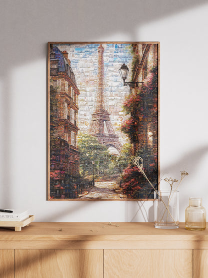 Stunning Mosaic Artwork of Paris with Eiffel Tower | Perfect Home Decor AtelierMosaics