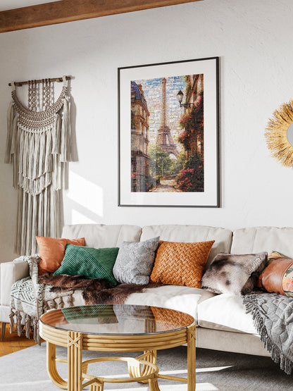 Stunning Mosaic Artwork of Paris with Eiffel Tower | Perfect Home Decor AtelierMosaics