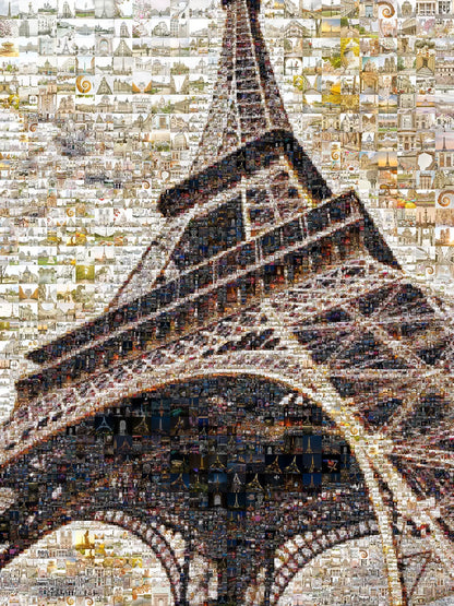 Stunning Paris Mosaic Art - Capturing the Essence of the Eiffel Tower and the City of Light AtelierMosaics
