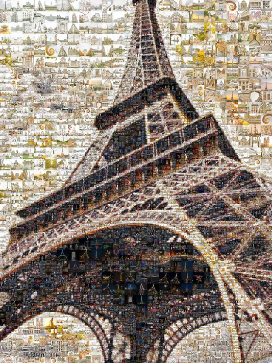 Stunning Paris Mosaic Art - Capturing the Essence of the Eiffel Tower and the City of Light AtelierMosaics
