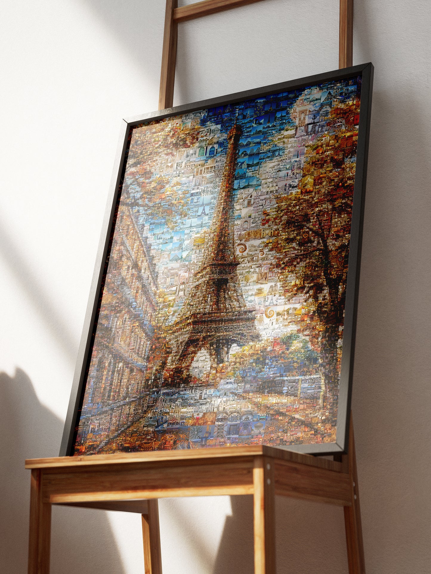 Stunning Paris Mosaic Artwork - Eiffel Tower Collage Print for Home or Office Decor AtelierMosaics