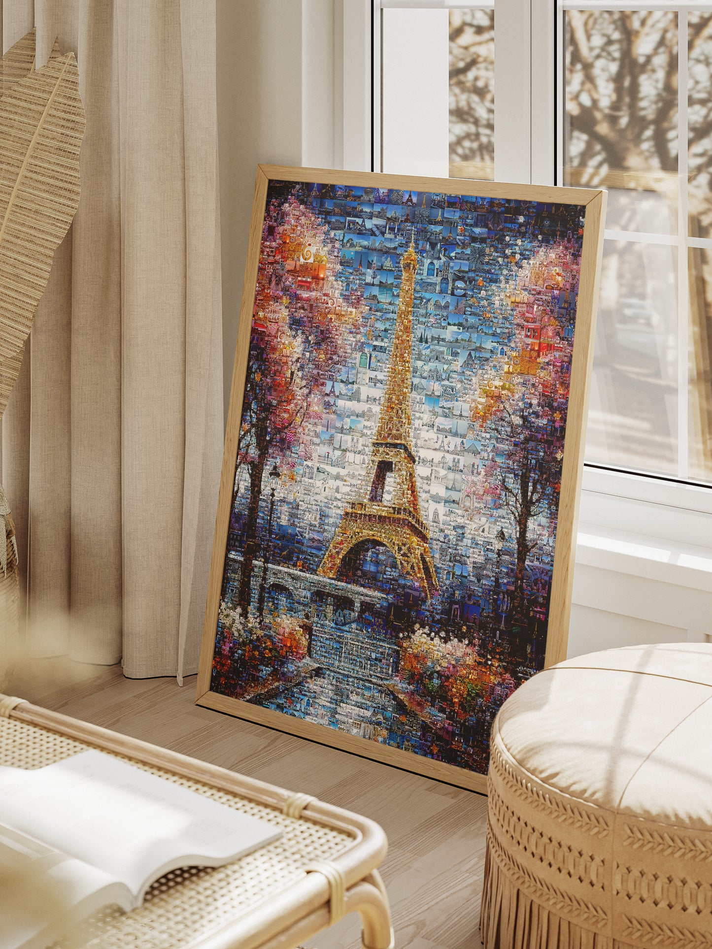 Stunning Paris Mosaic Artwork Featuring the Eiffel Tower - Perfect for Home Decor AtelierMosaics
