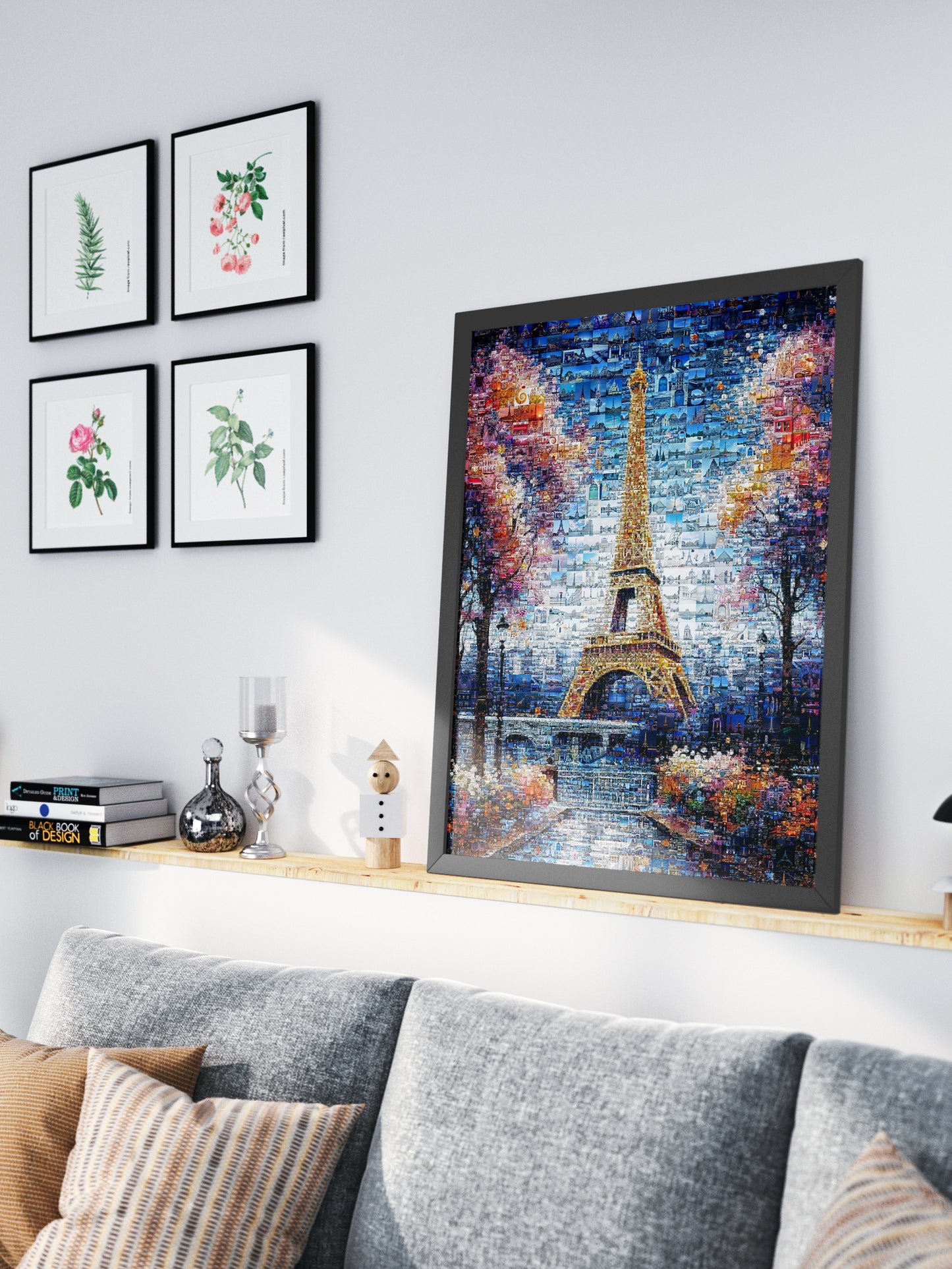 Stunning Paris Mosaic Artwork Featuring the Eiffel Tower - Perfect for Home Decor AtelierMosaics