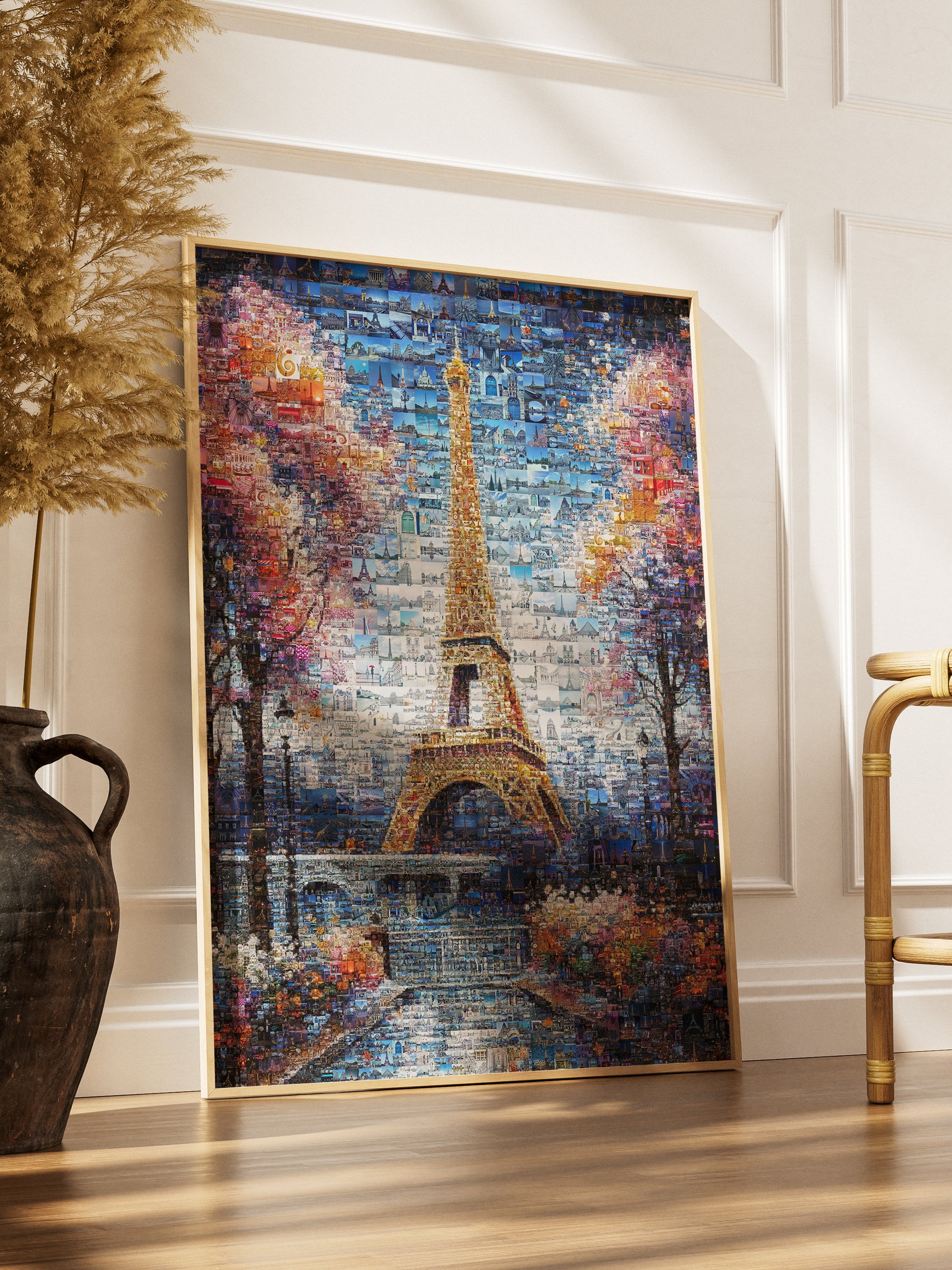 Stunning Paris Mosaic Artwork Featuring the Eiffel Tower - Perfect for Home Decor AtelierMosaics