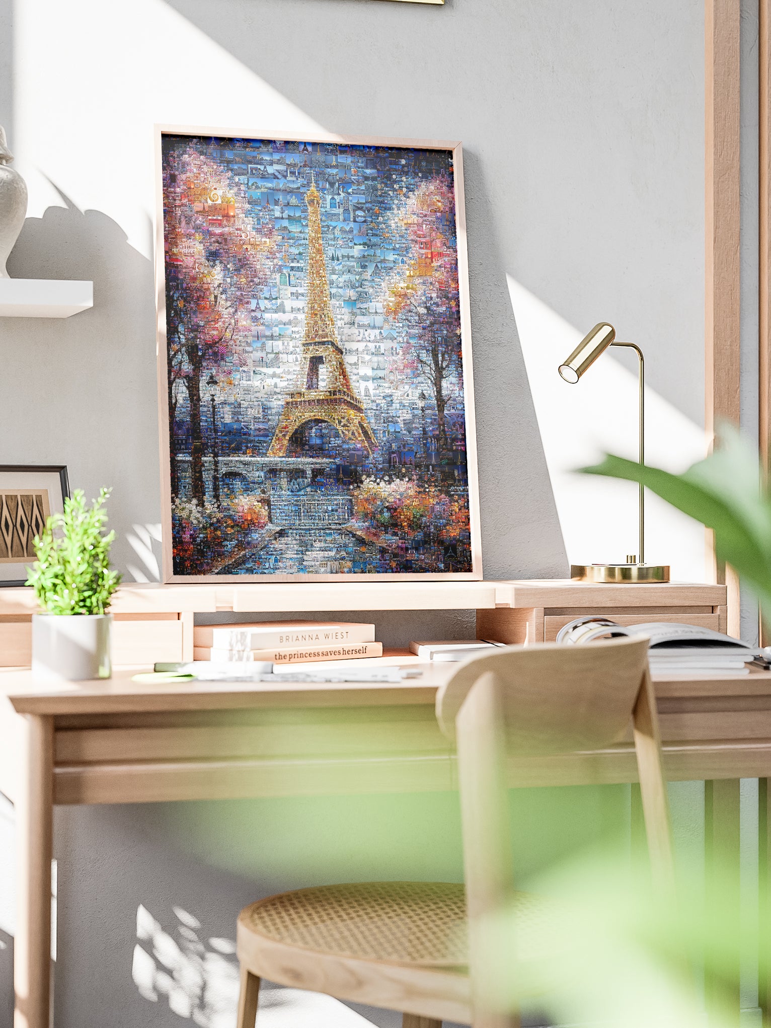 Stunning Paris Mosaic Artwork Featuring the Eiffel Tower - Perfect for Home Decor AtelierMosaics