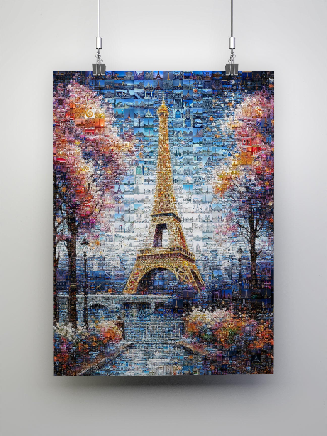 Stunning Paris Mosaic Artwork Featuring the Eiffel Tower - Perfect for Home Decor AtelierMosaics
