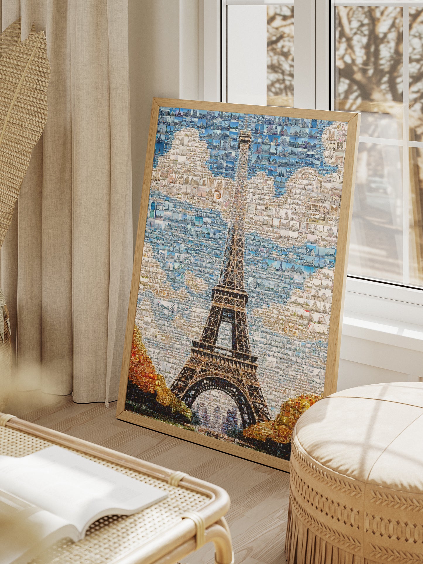 Stunning Paris Mosaic Artwork - Iconic Eiffel Tower and Cityscape Decor AtelierMosaics
