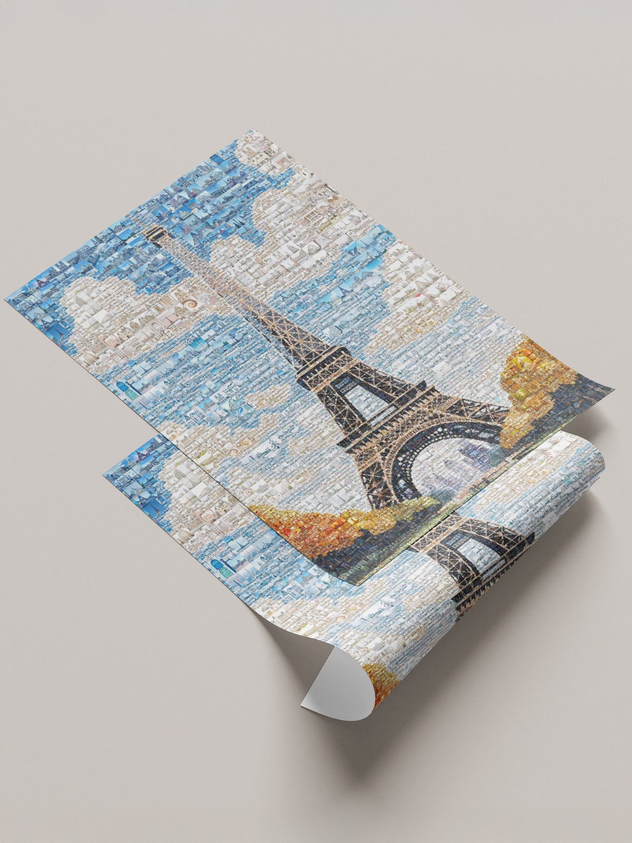 Stunning Paris Mosaic Artwork - Iconic Eiffel Tower and Cityscape Decor AtelierMosaics