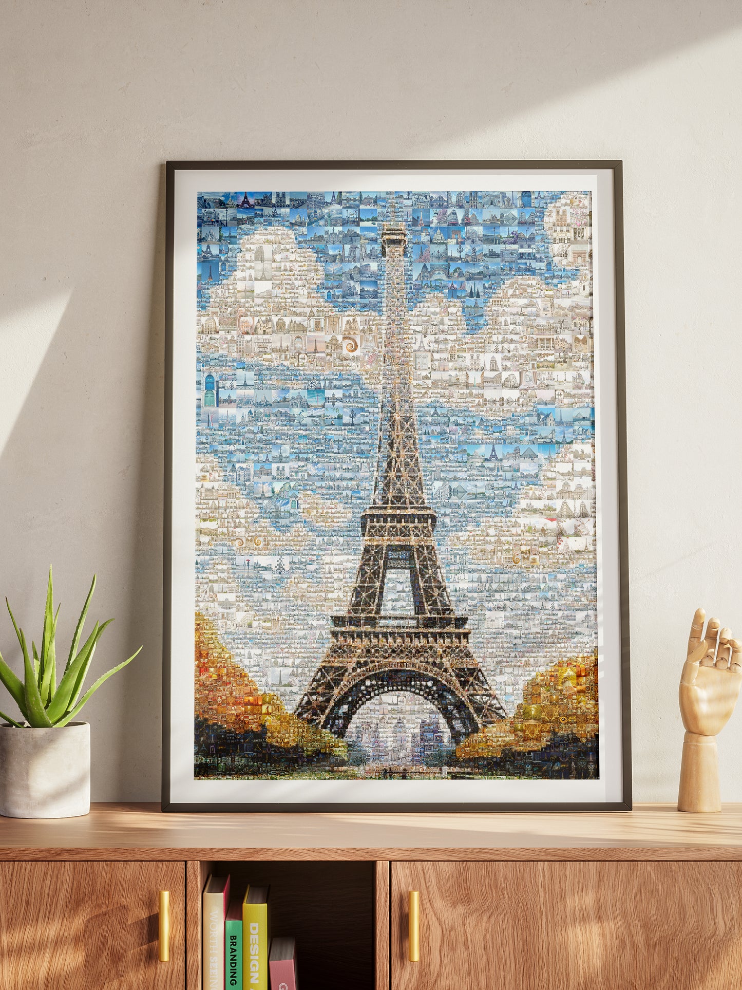 Stunning Paris Mosaic Artwork - Iconic Eiffel Tower and Cityscape Decor AtelierMosaics