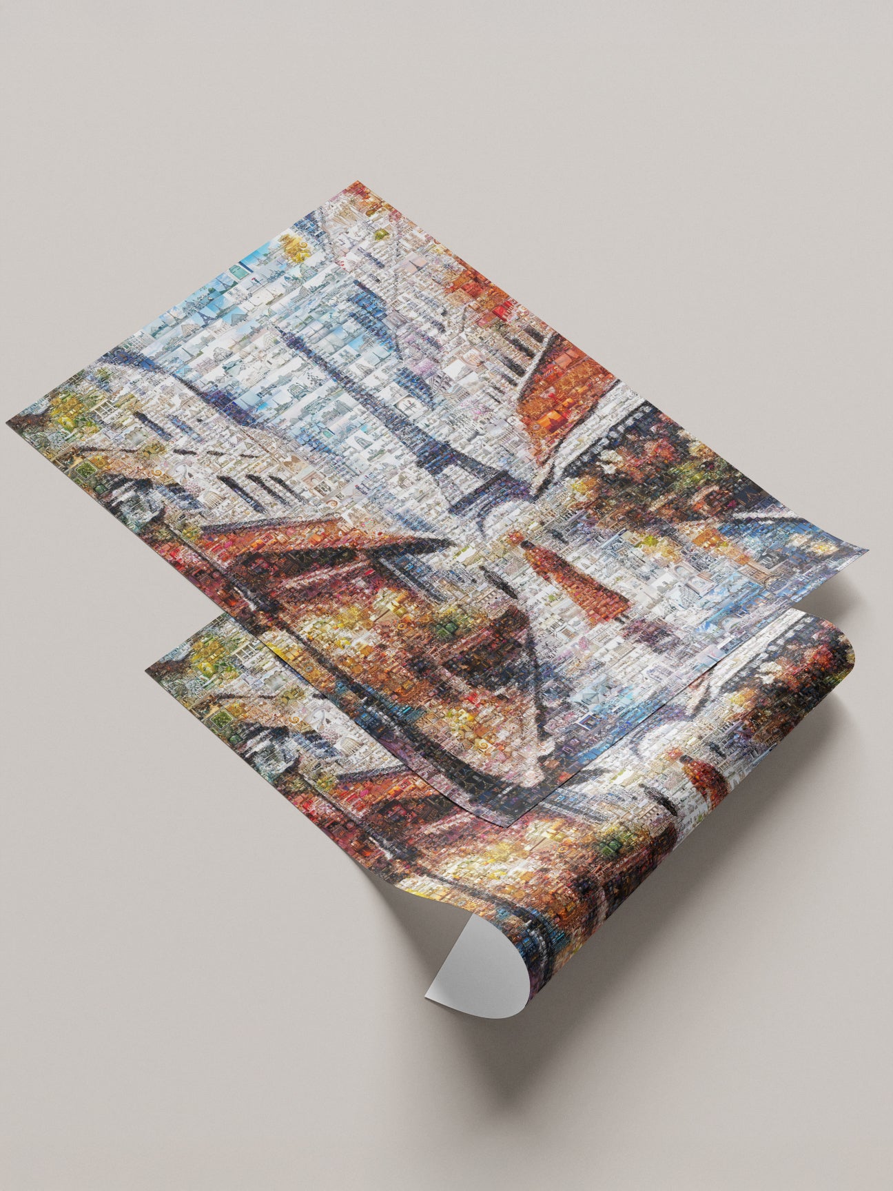 Stunning Paris Mosaic Artwork - Captivating Collage of the City of Lights AtelierMosaics