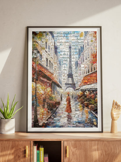 Stunning Paris Mosaic Artwork - Captivating Collage of the City of Lights AtelierMosaics