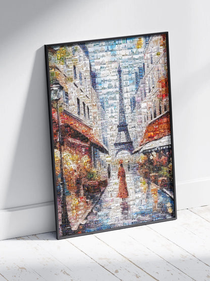Stunning Paris Mosaic Artwork - Captivating Collage of the City of Lights AtelierMosaics