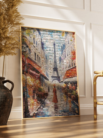 Stunning Paris Mosaic Artwork - Captivating Collage of the City of Lights AtelierMosaics