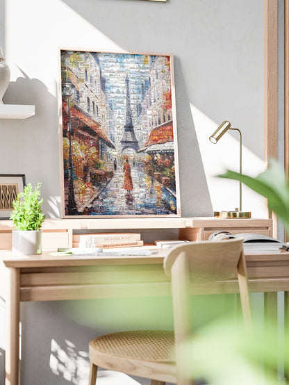 Stunning Paris Mosaic Artwork - Captivating Collage of the City of Lights AtelierMosaics