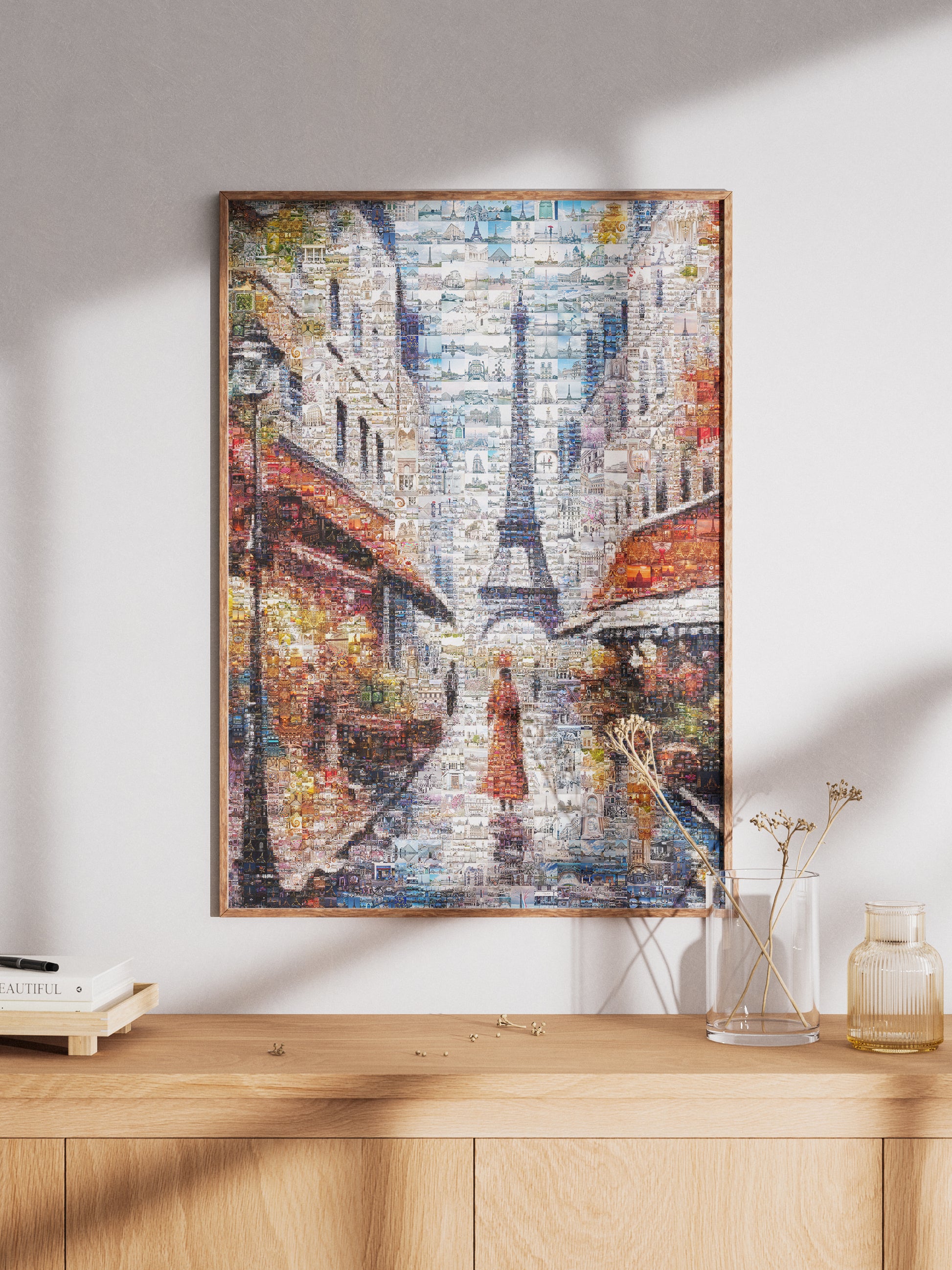 Stunning Paris Mosaic Artwork - Captivating Collage of the City of Lights AtelierMosaics