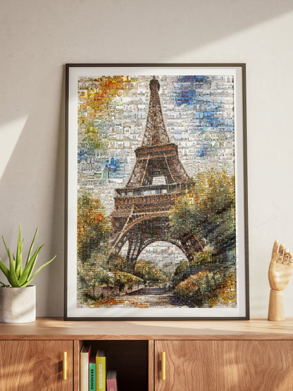 Paris Mosaic Artwork - Stunning Wall Art of the Eiffel Tower & French Architecture AtelierMosaics