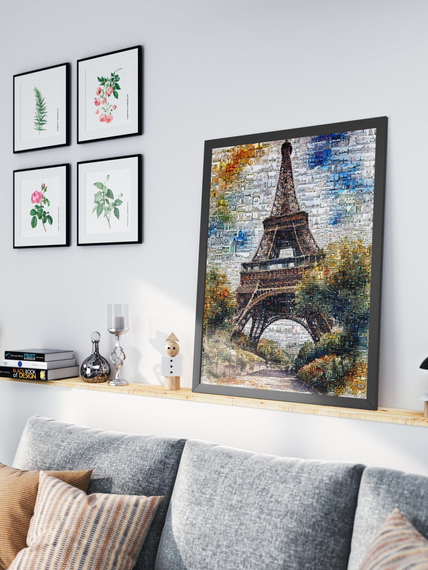 Paris Mosaic Artwork - Stunning Wall Art of the Eiffel Tower & French Architecture AtelierMosaics