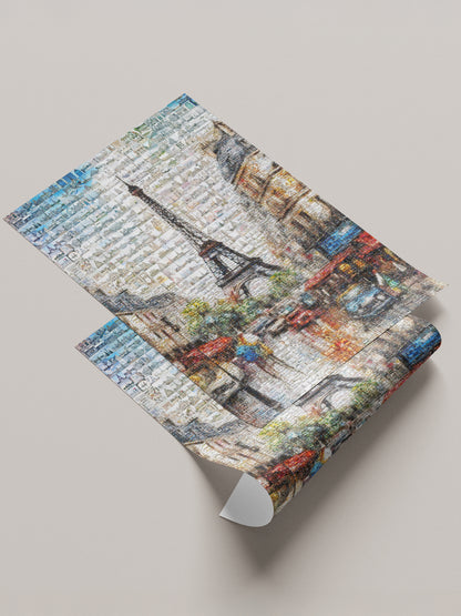 Stunning Paris Mosaic Art - Captivating Artwork Featuring Iconic Eiffel Tower and Parisian Landmarks AtelierMosaics