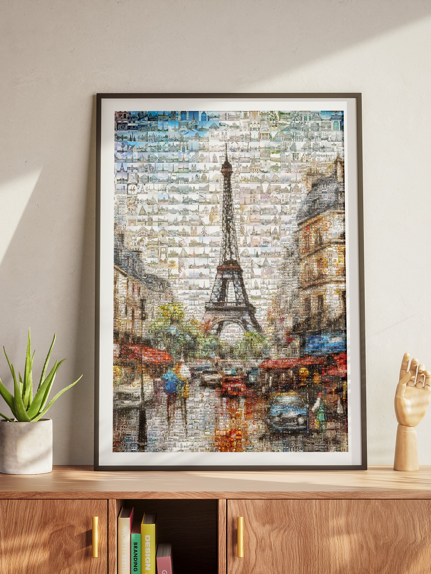 Stunning Paris Mosaic Art - Captivating Artwork Featuring Iconic Eiffel Tower and Parisian Landmarks AtelierMosaics