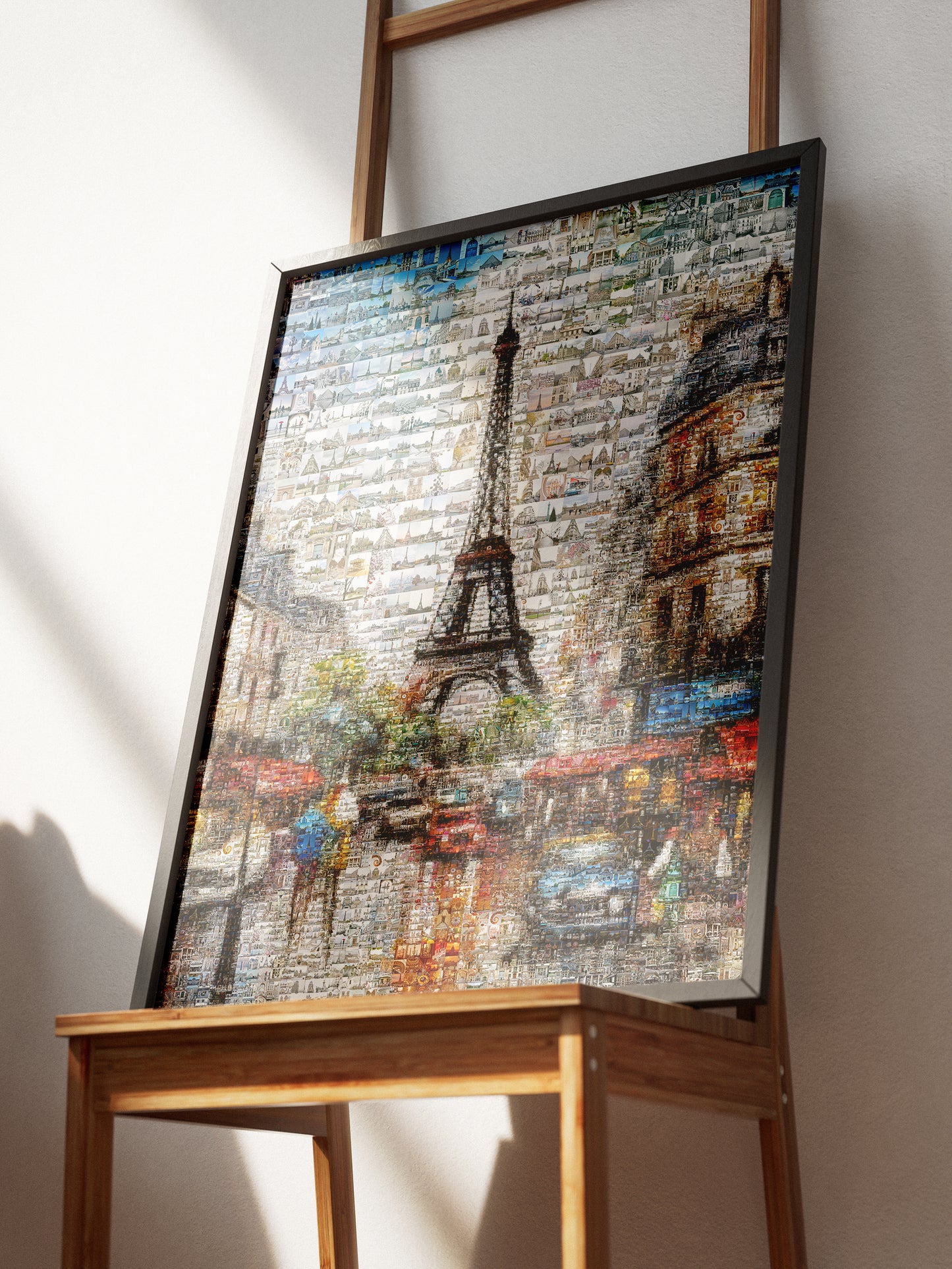 Stunning Paris Mosaic Art - Captivating Artwork Featuring Iconic Eiffel Tower and Parisian Landmarks AtelierMosaics