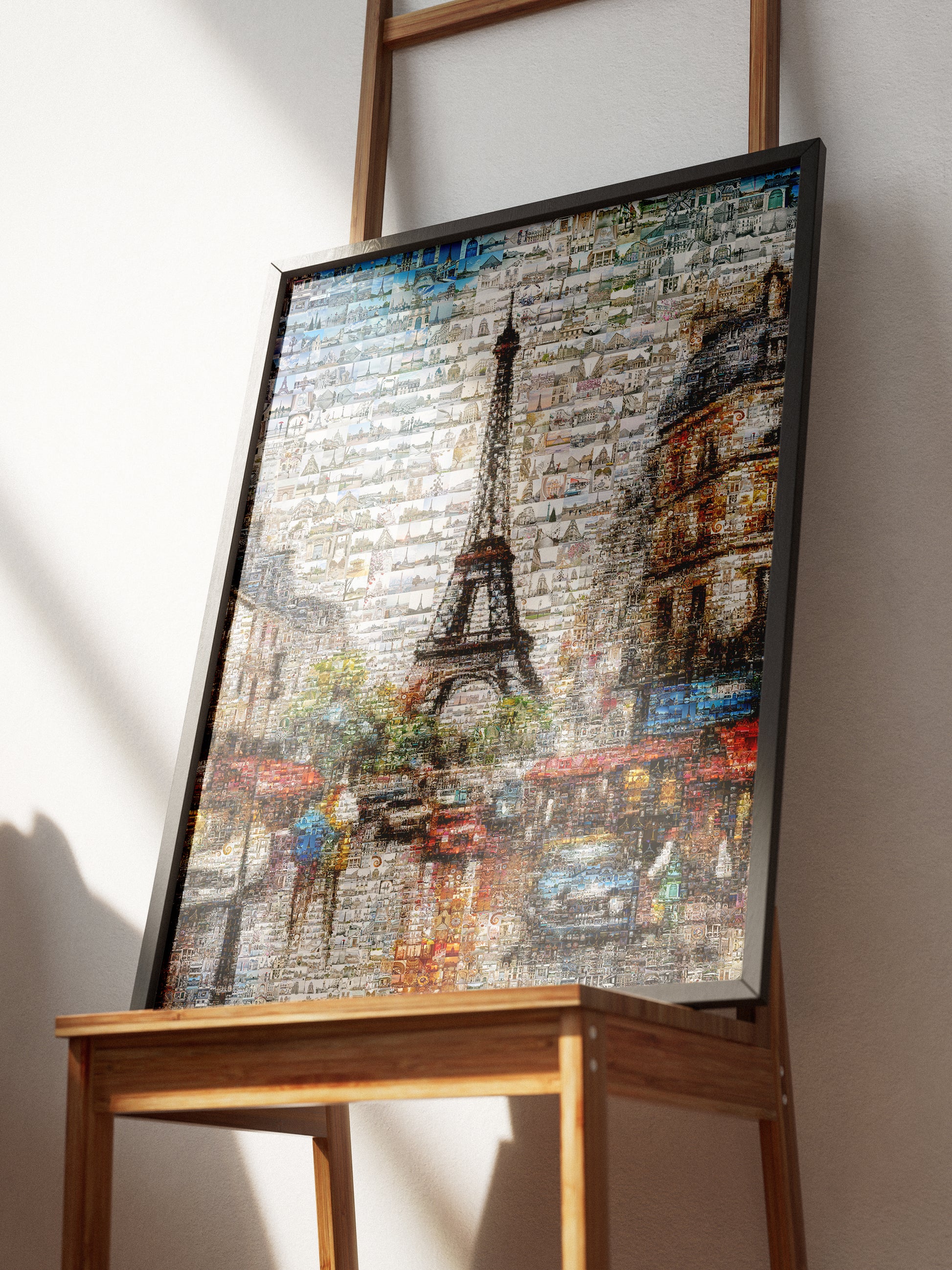 Stunning Paris Mosaic Art - Captivating Artwork Featuring Iconic Eiffel Tower and Parisian Landmarks AtelierMosaics