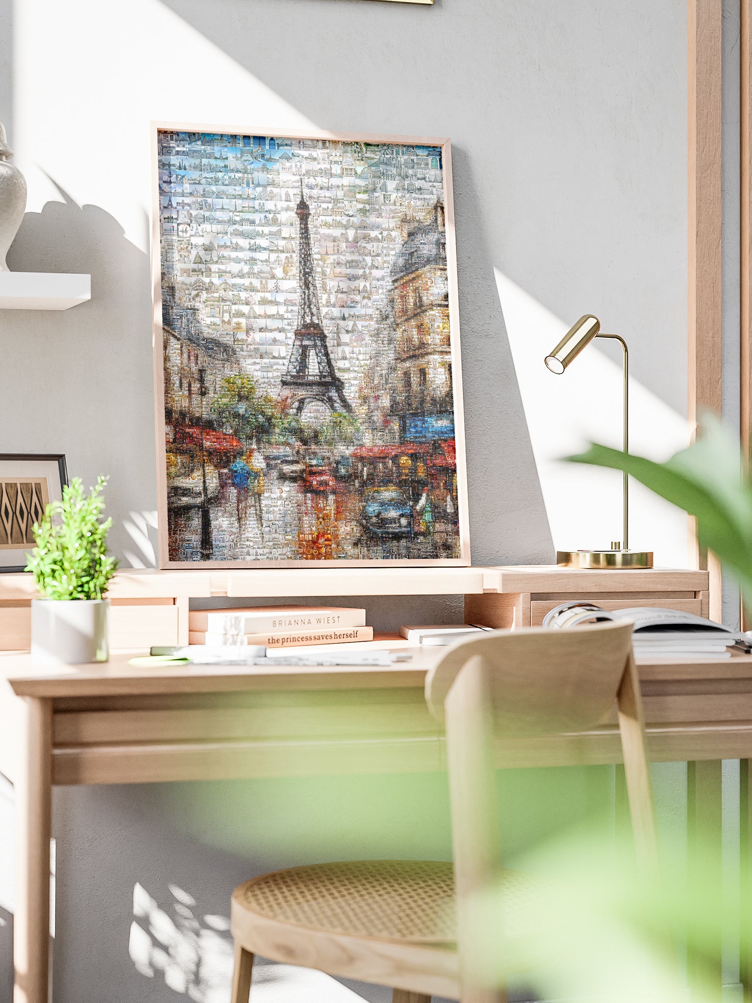 Stunning Paris Mosaic Art - Captivating Artwork Featuring Iconic Eiffel Tower and Parisian Landmarks AtelierMosaics