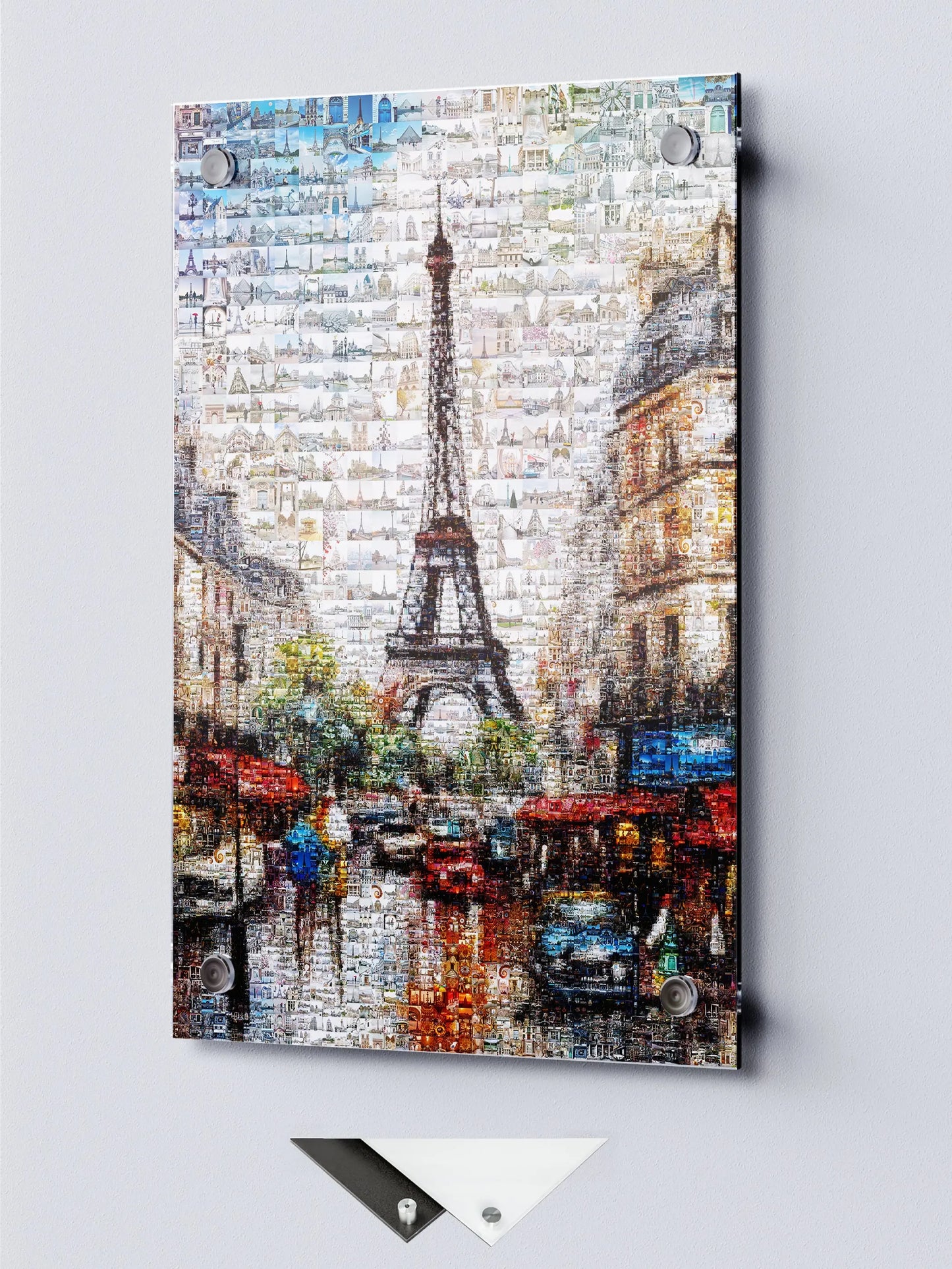 Stunning Paris Mosaic Art - Captivating Artwork Featuring Iconic Eiffel Tower and Parisian Landmarks AtelierMosaics