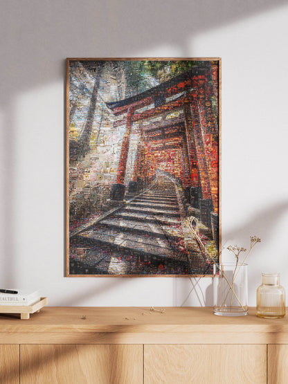 Fushimi Inari Path – Kyoto Torii Mosaic Wall Art AtelierMosaics