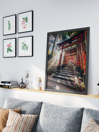 Fushimi Inari Path – Kyoto Torii Mosaic Wall Art AtelierMosaics