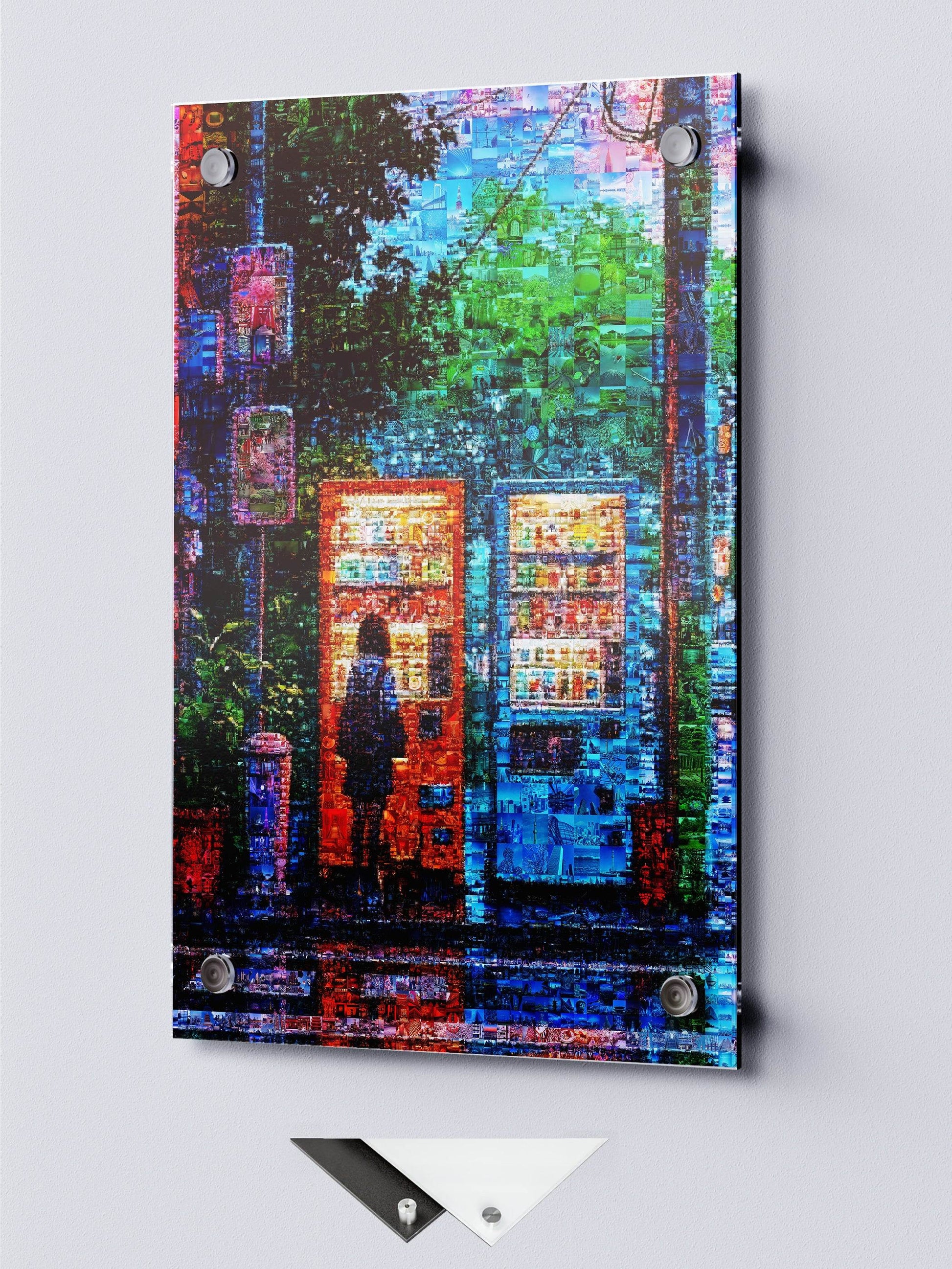 Tokyo Vending Night – Japanese Mosaic Wall Art AtelierMosaics