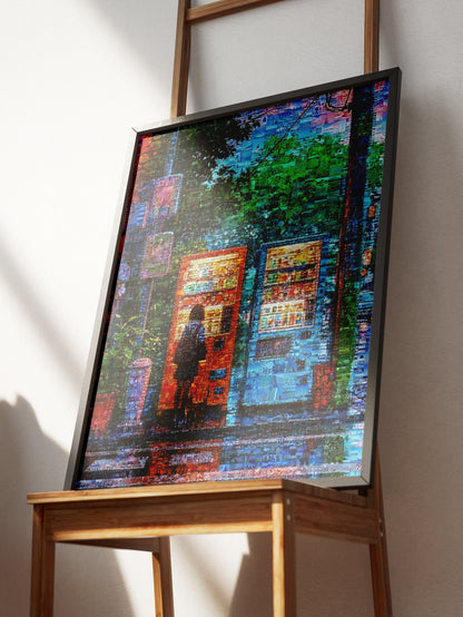 Tokyo Vending Night – Japanese Mosaic Wall Art AtelierMosaics
